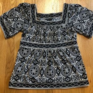 BCBG square neckline top